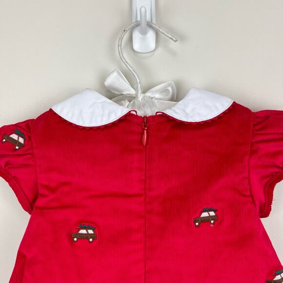 Classic Prep Childrenswear Paige Dress Crimson w/ Woody 6-9 Months NWT - Picture 9 of 11